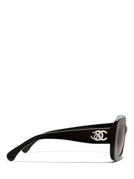 CHANEL Irregular Sunglasses CH5468B Iridescent Brown/Brown Gradient - view 2, Iridescent Brown/Brown Gradient