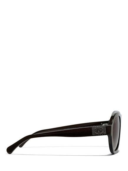 CHANEL Oval Sunglasses CH5467B Iridescent Brown/Brown Gradient - view 2, Iridescent Brown/Brown Gradient