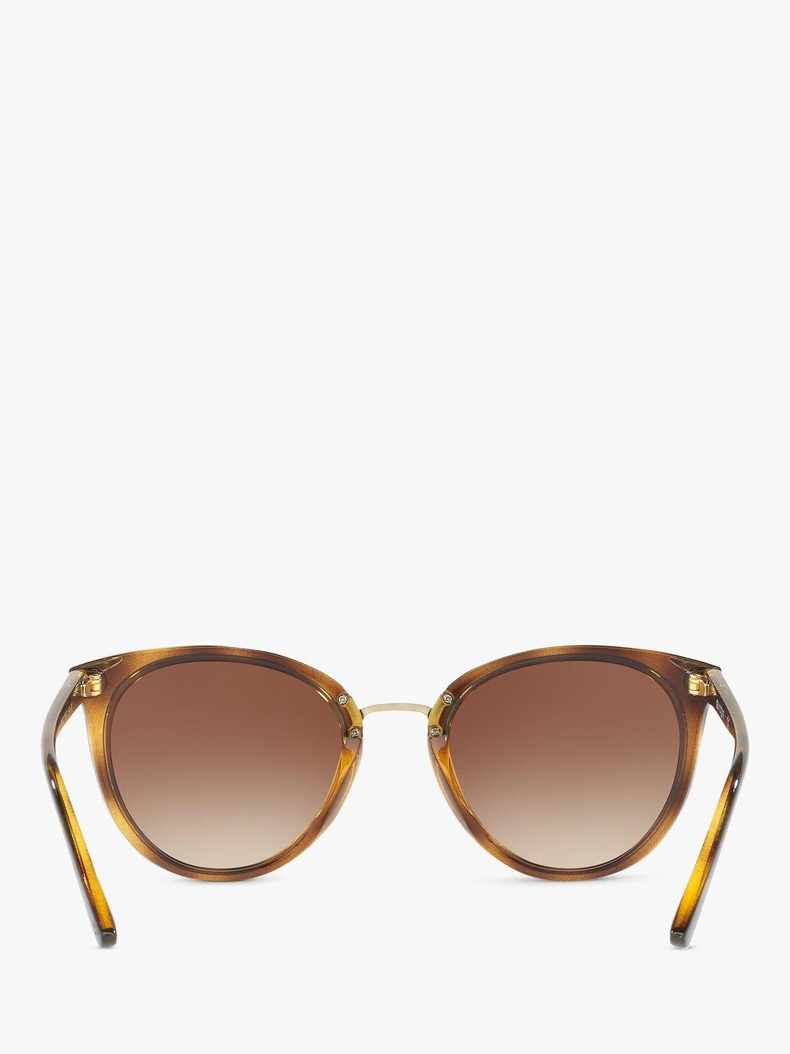 Product image 7 of 11, which shows Vogue VO5230S Women's Butterfly Sunglasses, Havana/Brown Gradient
