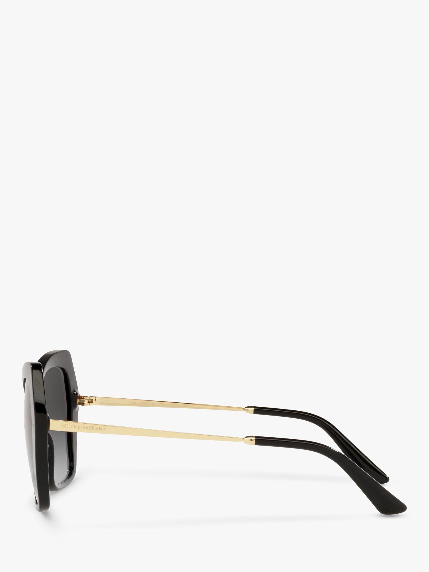 Product image 2 of 6, which shows Dolce & Gabbana DG4399 Women's Butterfly Sunglasses, Black/Grey Gradient