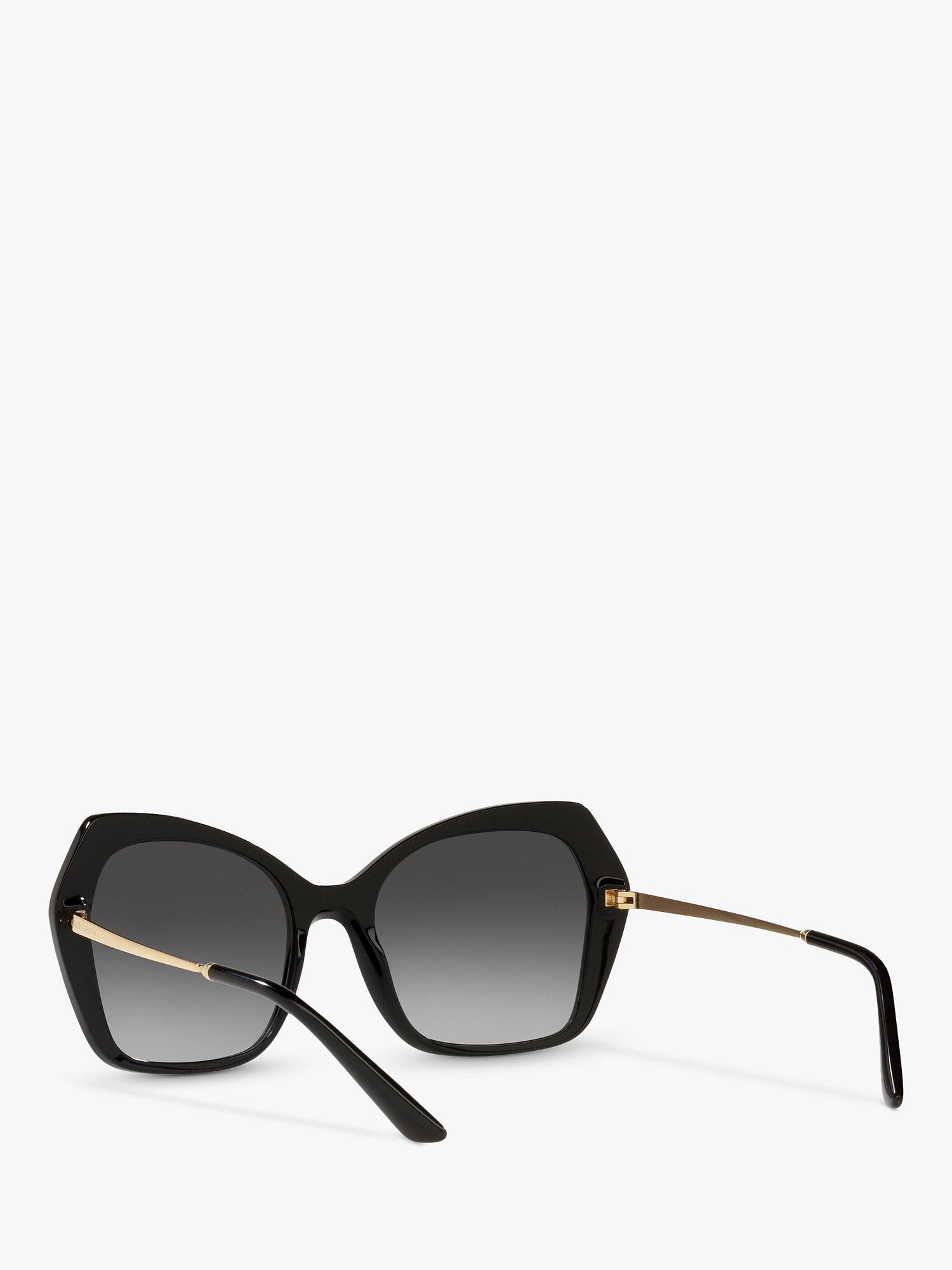 Product image 3 of 6, which shows Dolce & Gabbana DG4399 Women's Butterfly Sunglasses, Black/Grey Gradient
