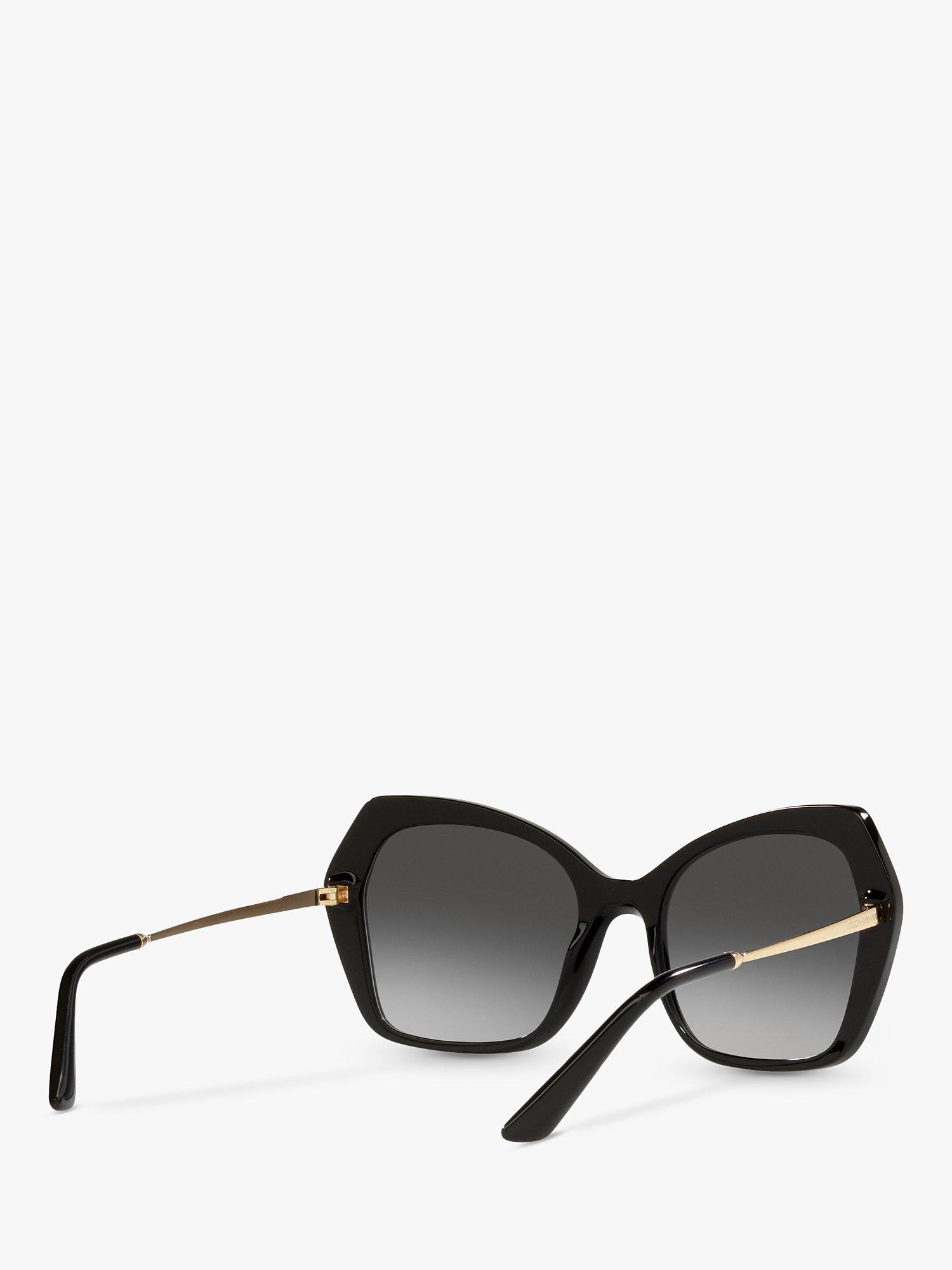 Product image 5 of 6, which shows Dolce & Gabbana DG4399 Women's Butterfly Sunglasses, Black/Grey Gradient