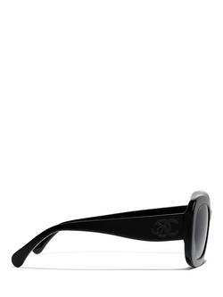 CHANEL Irregular Sunglasses CH5468B Black/Blue Gradient - view 2, Black/Blue Gradient
