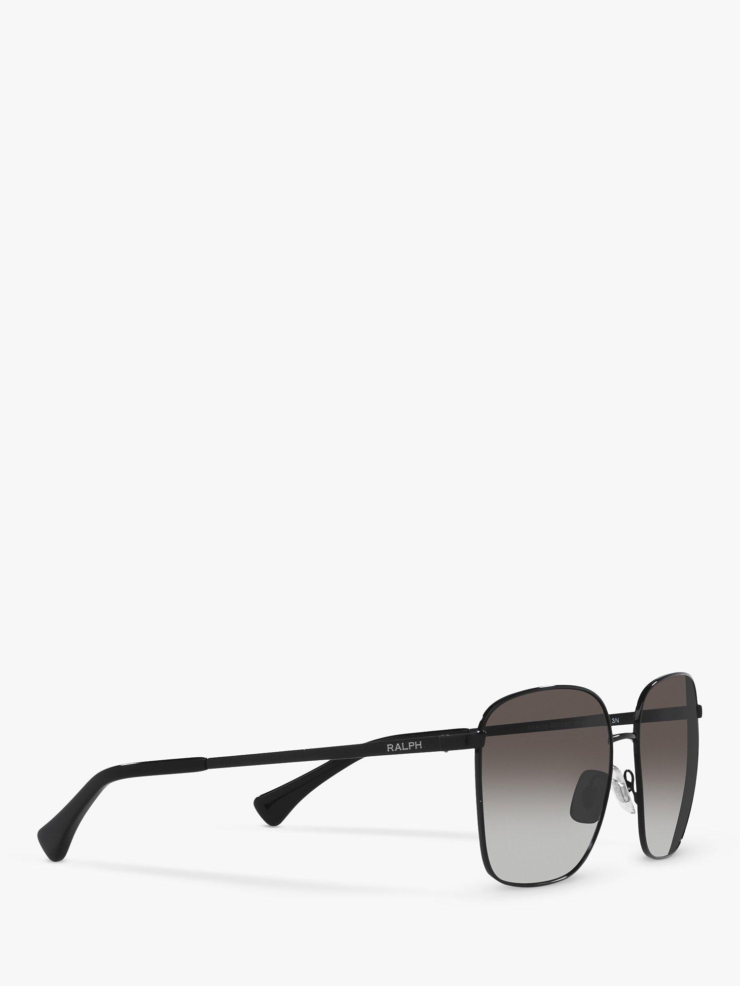 Product image 9 of 9, which shows Ralph RA4136 Women's Square Shape Sunglasses, Shiny Black/Gradient