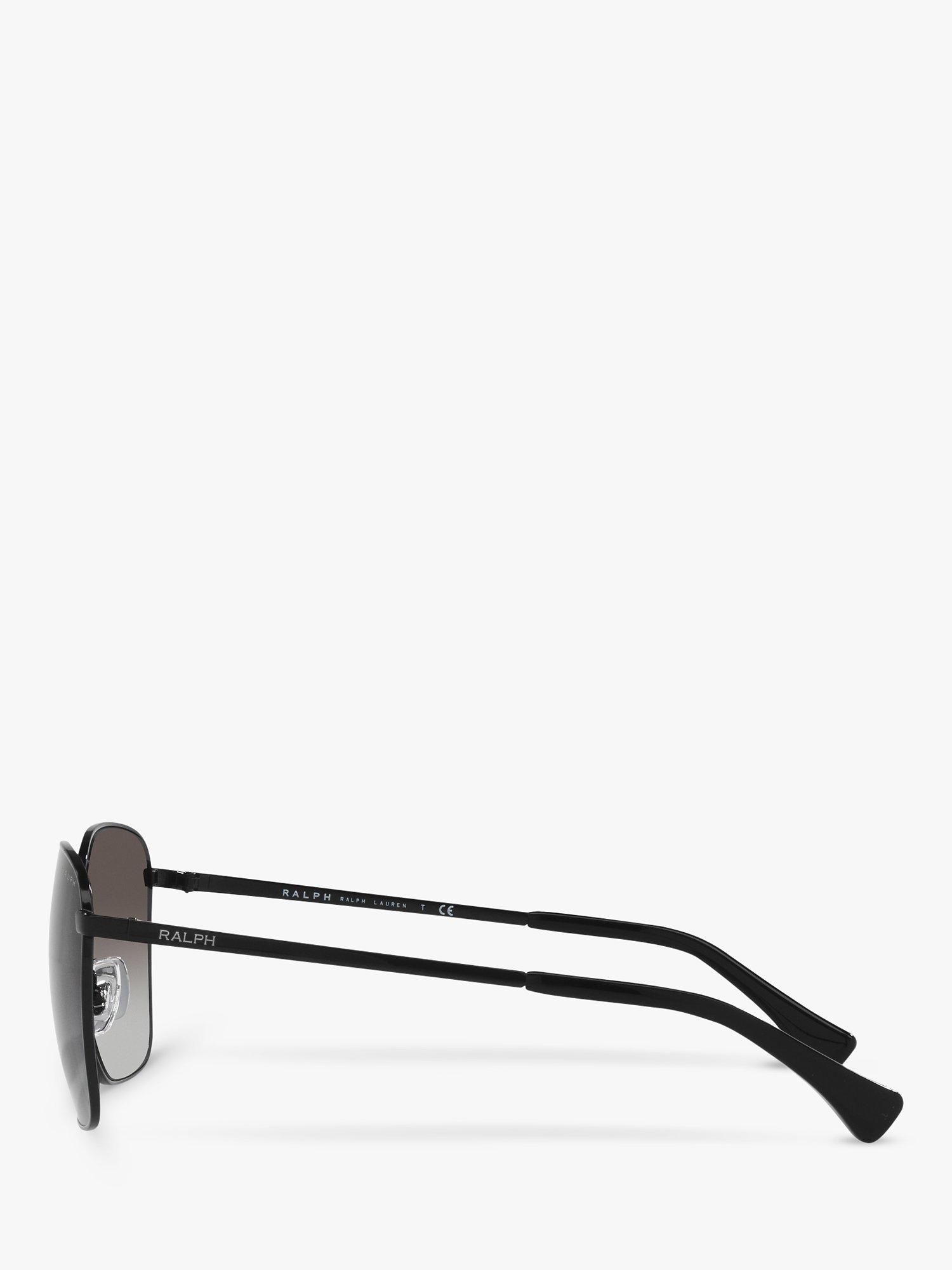 Product image 4 of 9, which shows Ralph RA4136 Women's Square Shape Sunglasses, Shiny Black/Gradient