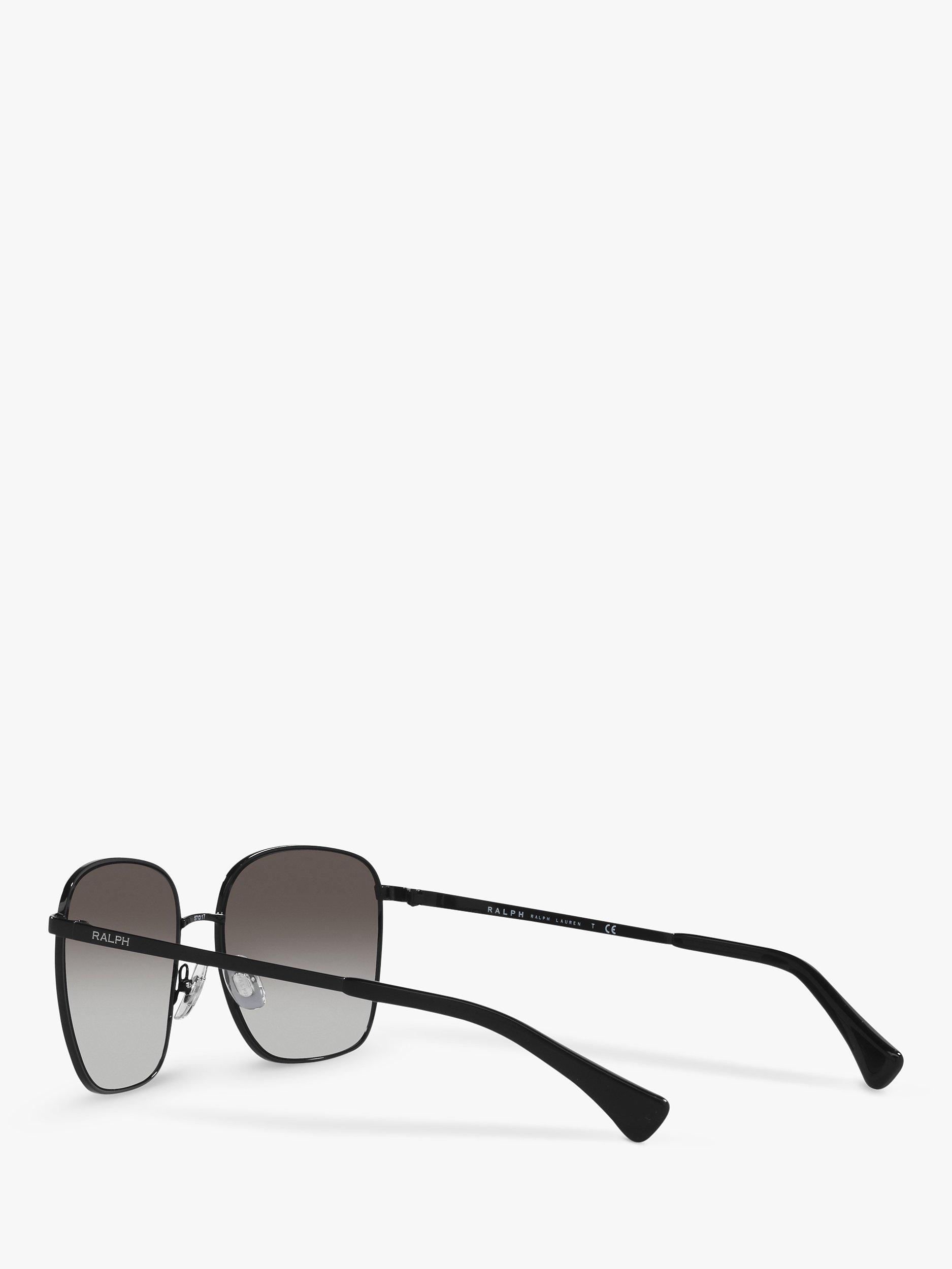 Product image 5 of 9, which shows Ralph RA4136 Women's Square Shape Sunglasses, Shiny Black/Gradient