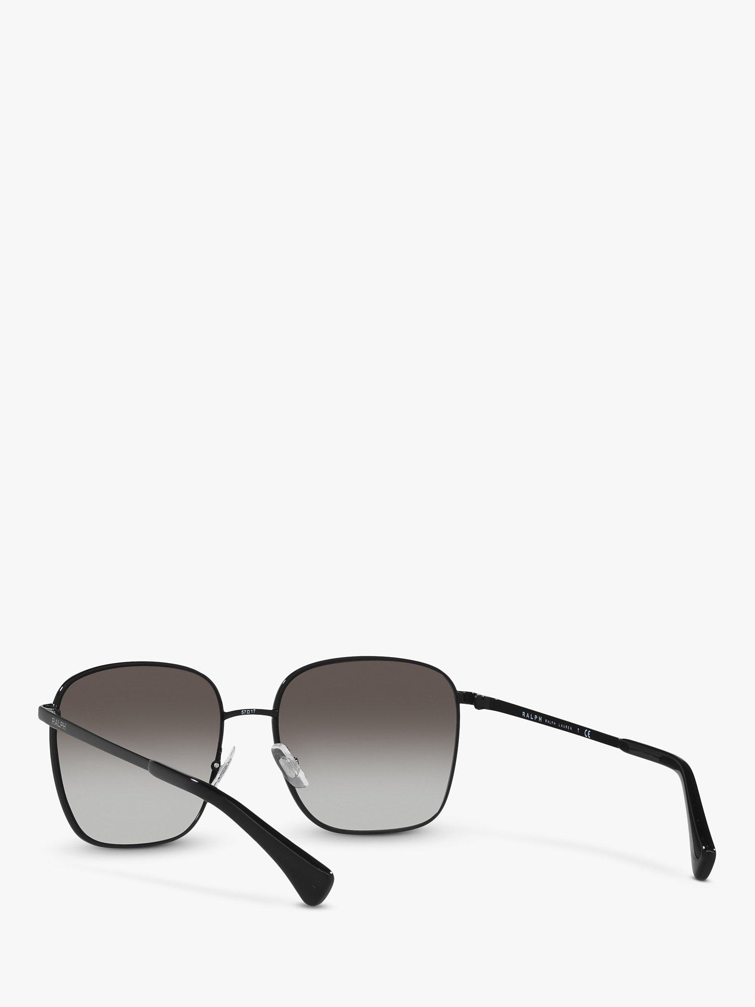 Product image 6 of 9, which shows Ralph RA4136 Women's Square Shape Sunglasses, Shiny Black/Gradient