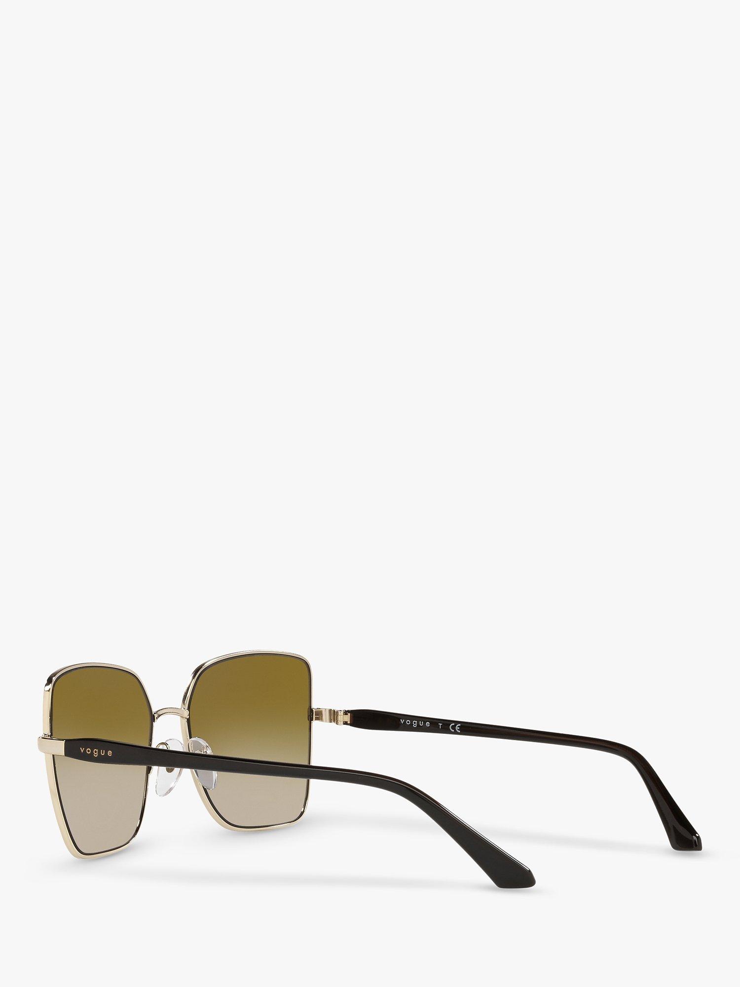 Product image 5 of 11, which shows Vogue VO4199S Women's Butterfly Sunglasses, Pale Gold/Brown Gradient