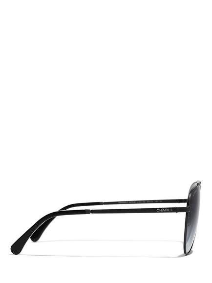 CHANEL Pilot Sunglasses CH4279B Matte Black/Blue Gradient - view 2, Matte Black/Blue Gradient