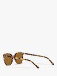 Ray-Ban RB2197 Unisex Polarised Elliot Sunglasses, Havana Brown