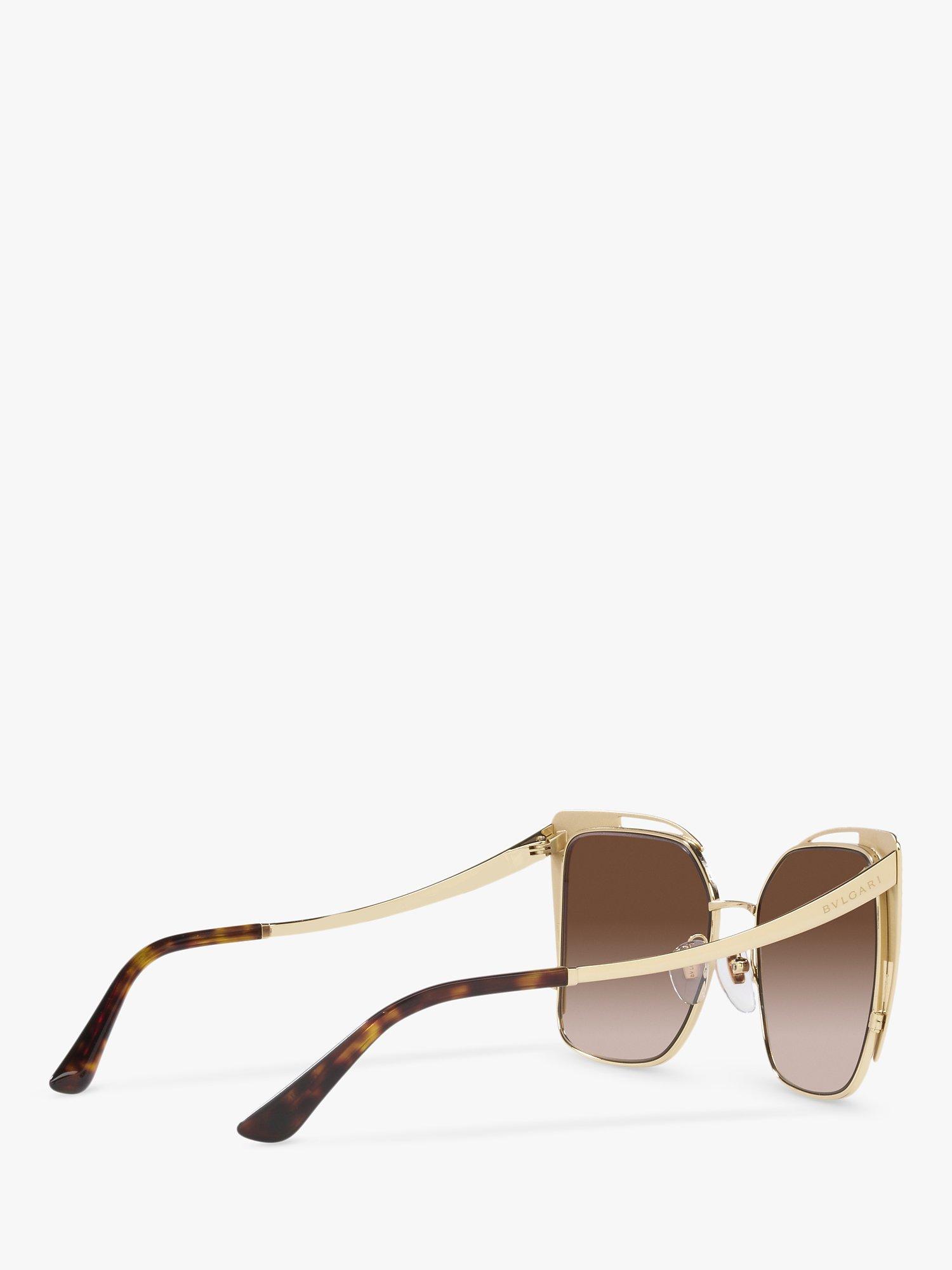 BVLGARI BV6179 Women s Butterfly Sunglasses Gold Brown Gradient