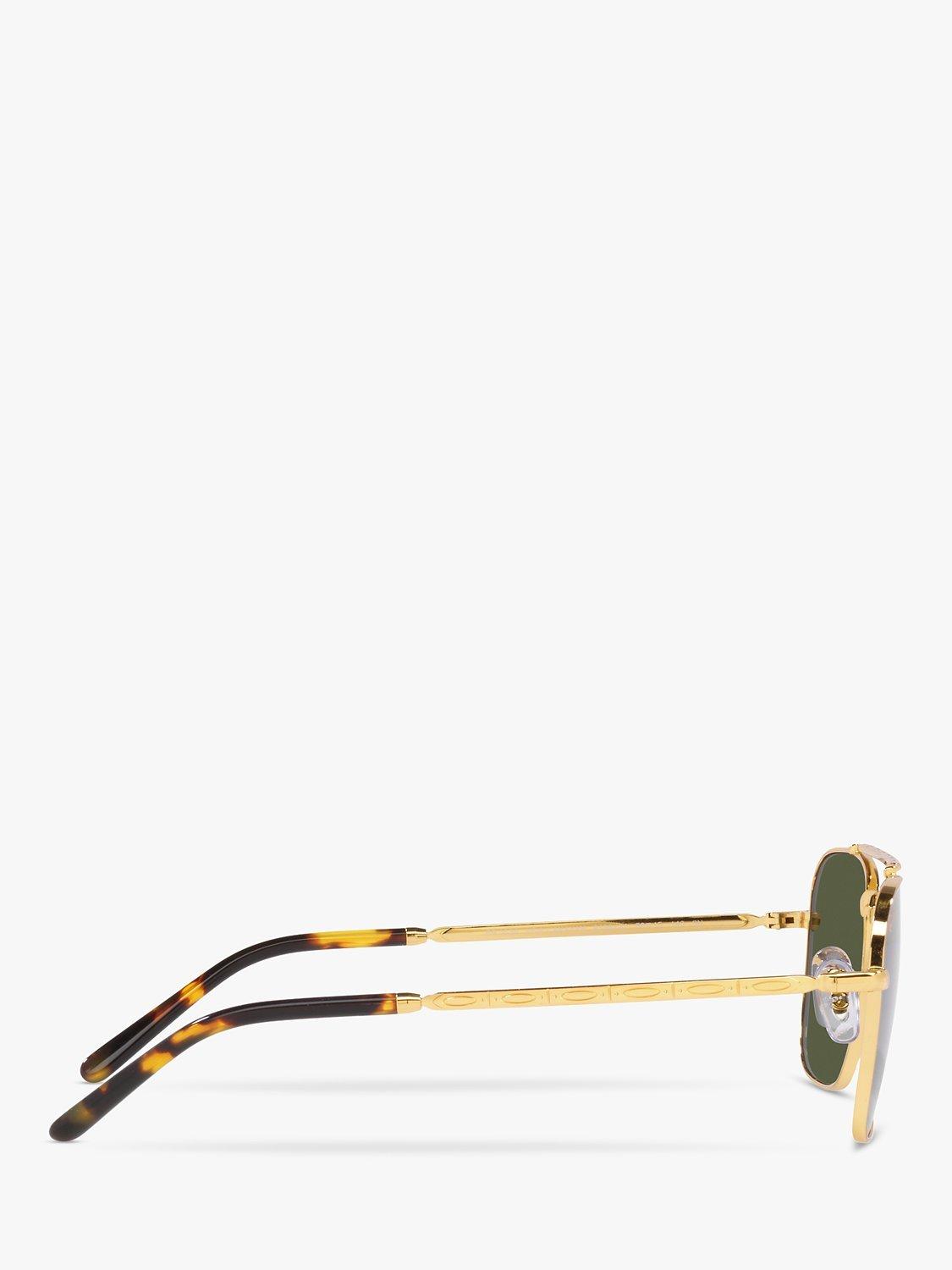Product image 10 of 11, which shows Ray-Ban RB3636 Unisex New Caravan Square Sunglasses, Legend Gold/Green