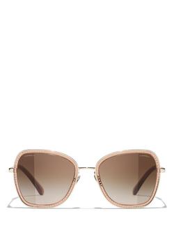 CHANEL Irregular Sunglasses CH4277B Pale Gold/Brown Gradient, Pale Gold/Brown Gradient