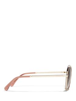 CHANEL Irregular Sunglasses CH4277B Pale Gold/Brown Gradient - view 2, Pale Gold/Brown Gradient