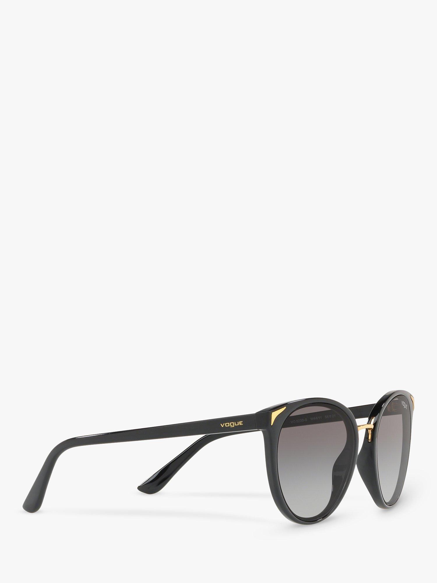 Product image 11 of 11, which shows Vogue VO5230S Women's Butterfly Sunglasses, Black/Grey Gradient