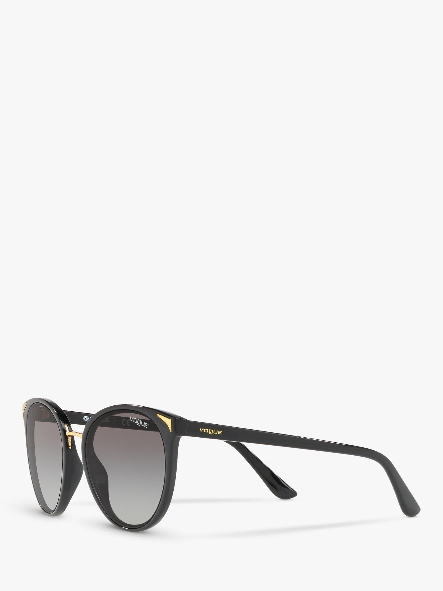 Product image 2 of 11, which shows Vogue VO5230S Women's Butterfly Sunglasses, Black/Grey Gradient