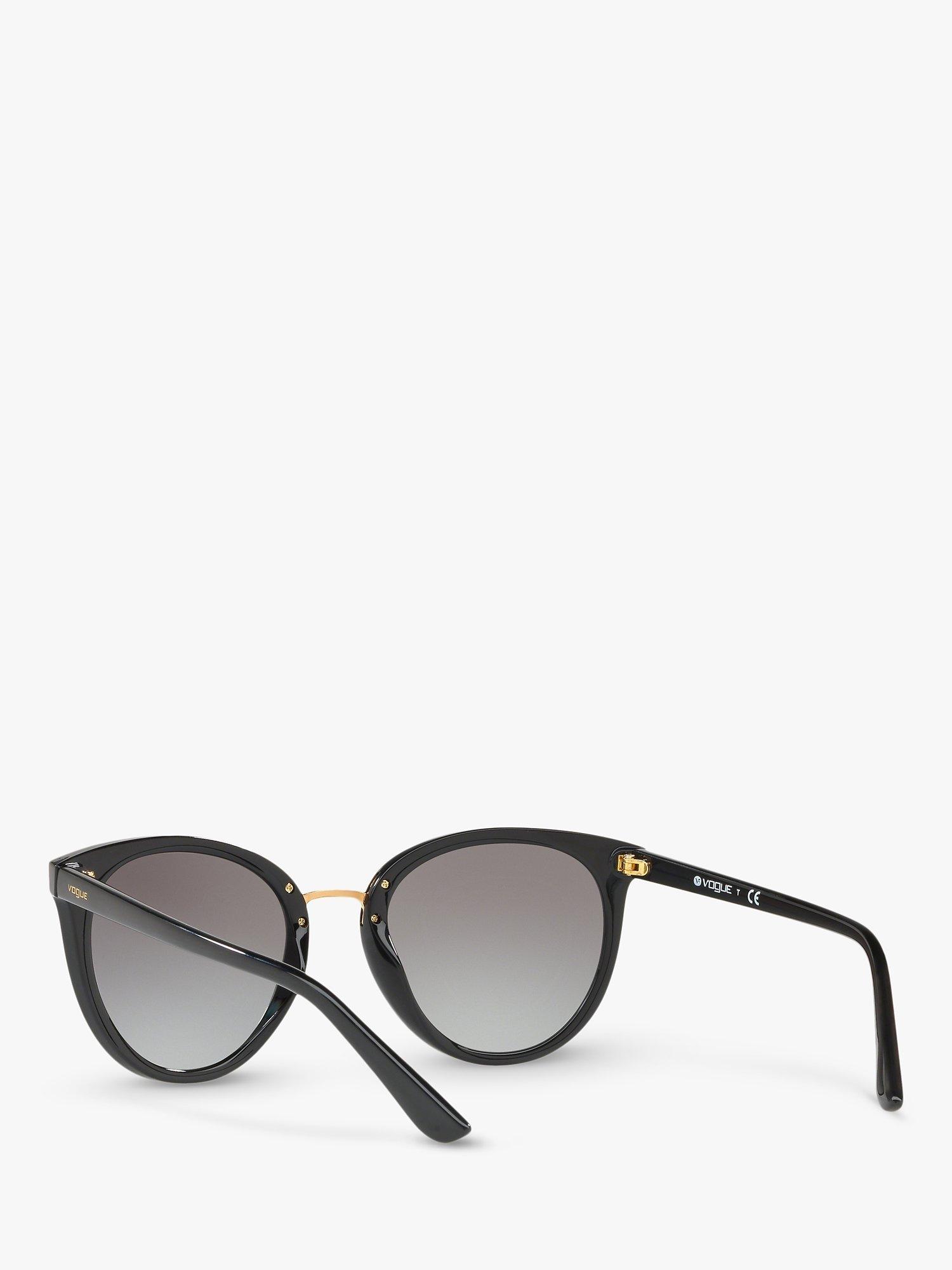 Product image 6 of 11, which shows Vogue VO5230S Women's Butterfly Sunglasses, Black/Grey Gradient