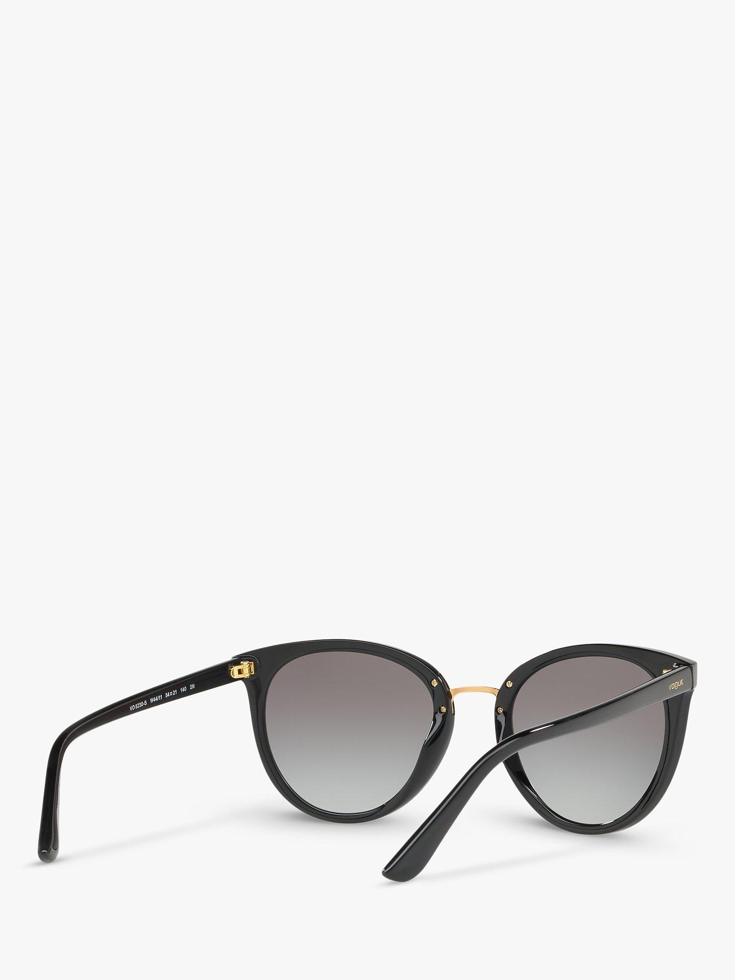 Product image 8 of 11, which shows Vogue VO5230S Women's Butterfly Sunglasses, Black/Grey Gradient
