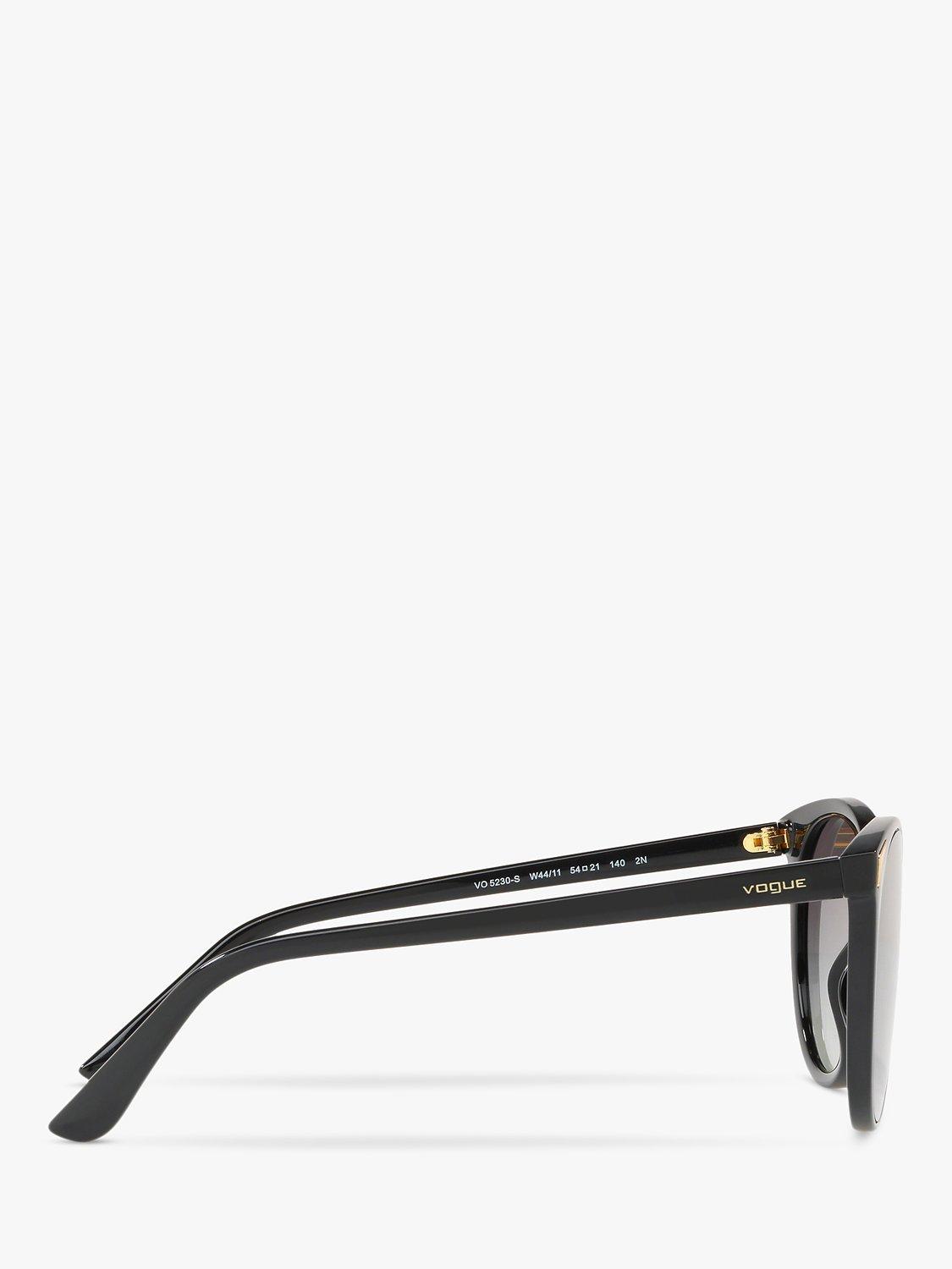 Product image 10 of 11, which shows Vogue VO5230S Women's Butterfly Sunglasses, Black/Grey Gradient