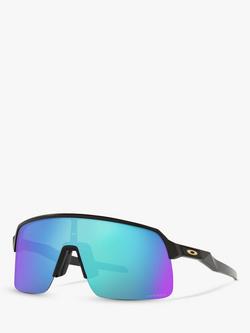 Oakley OO9463 Men's Sutro Lite Prizm Rectangular Sunglasses, Matte Black/Mirror Blue, Matte Black/Mirror Blue