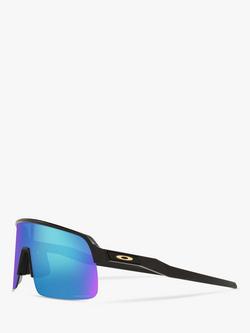 Oakley OO9463 Men's Sutro Lite Prizm Rectangular Sunglasses, Matte Black/Mirror Blue - view 2, Matte Black/Mirror Blue
