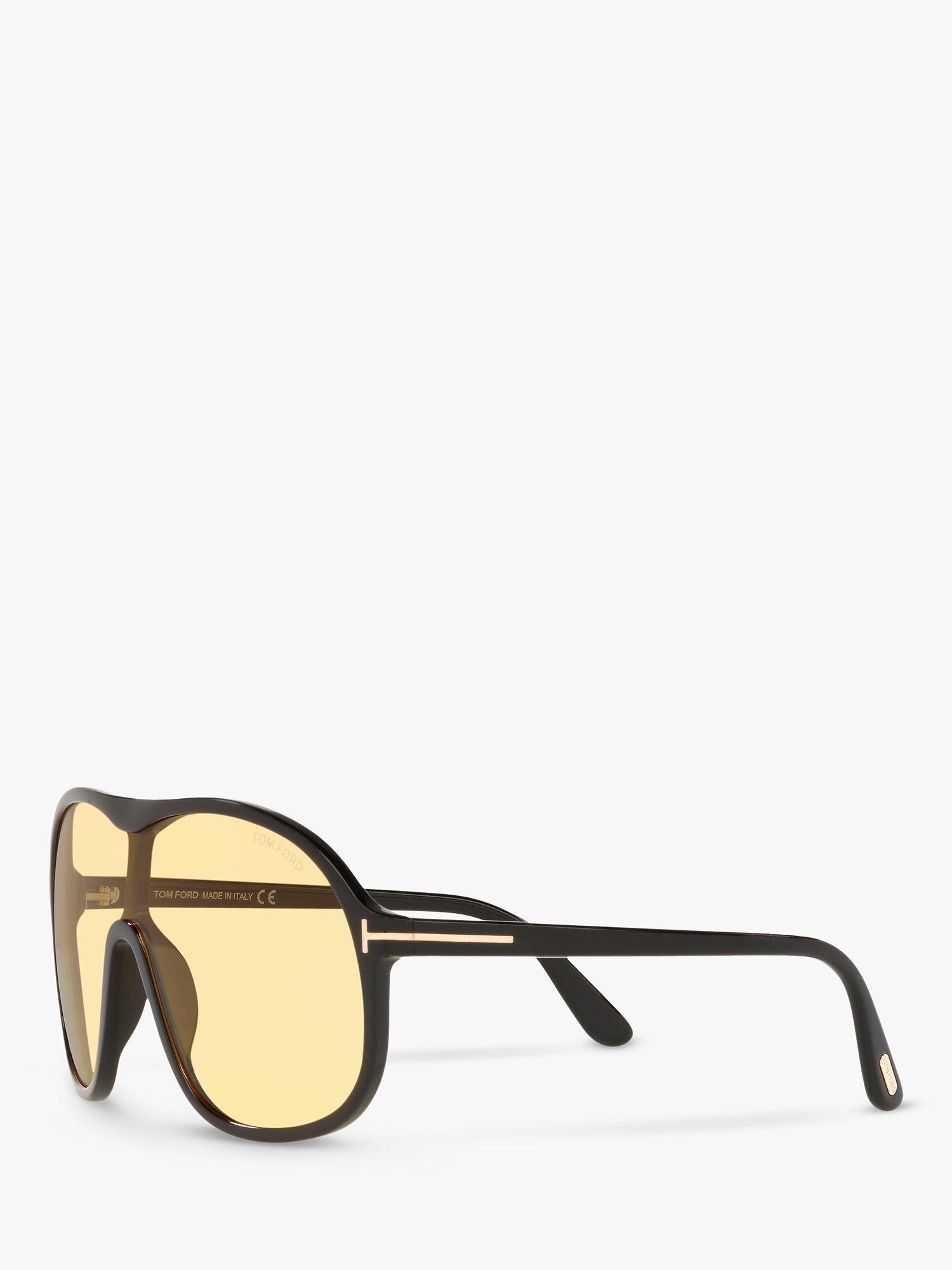 Product image 2 of 11, which shows TOM FORD FT0964 Men's Drew Aviator, Black/Yellow