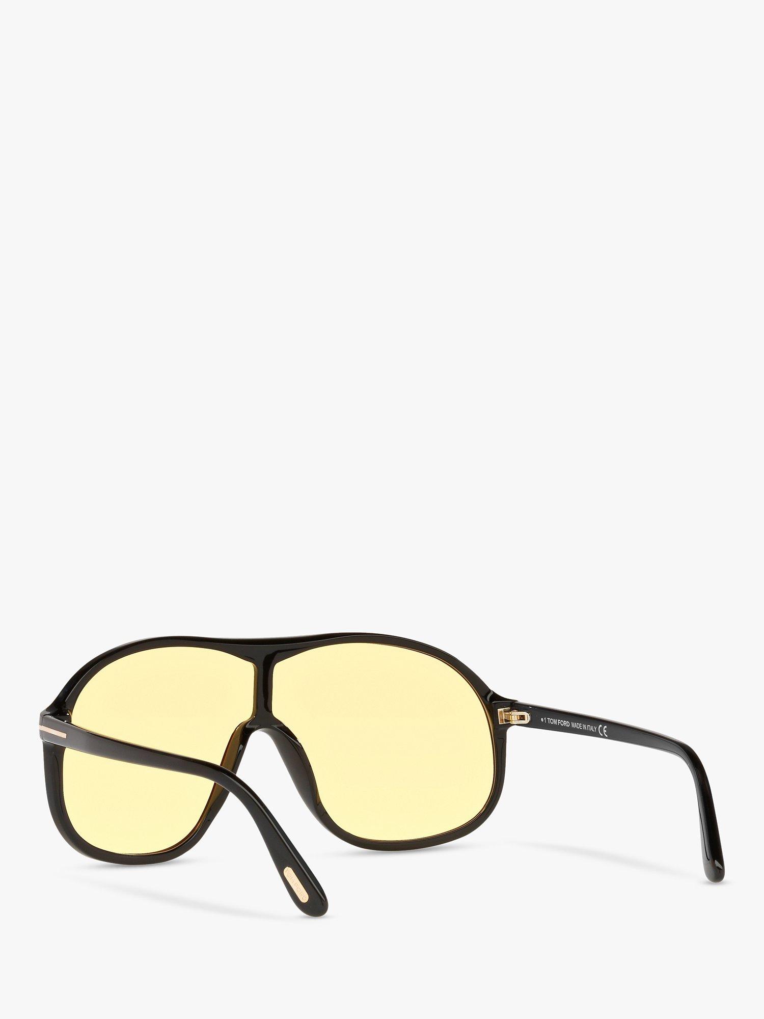 Product image 6 of 11, which shows TOM FORD FT0964 Men's Drew Aviator, Black/Yellow