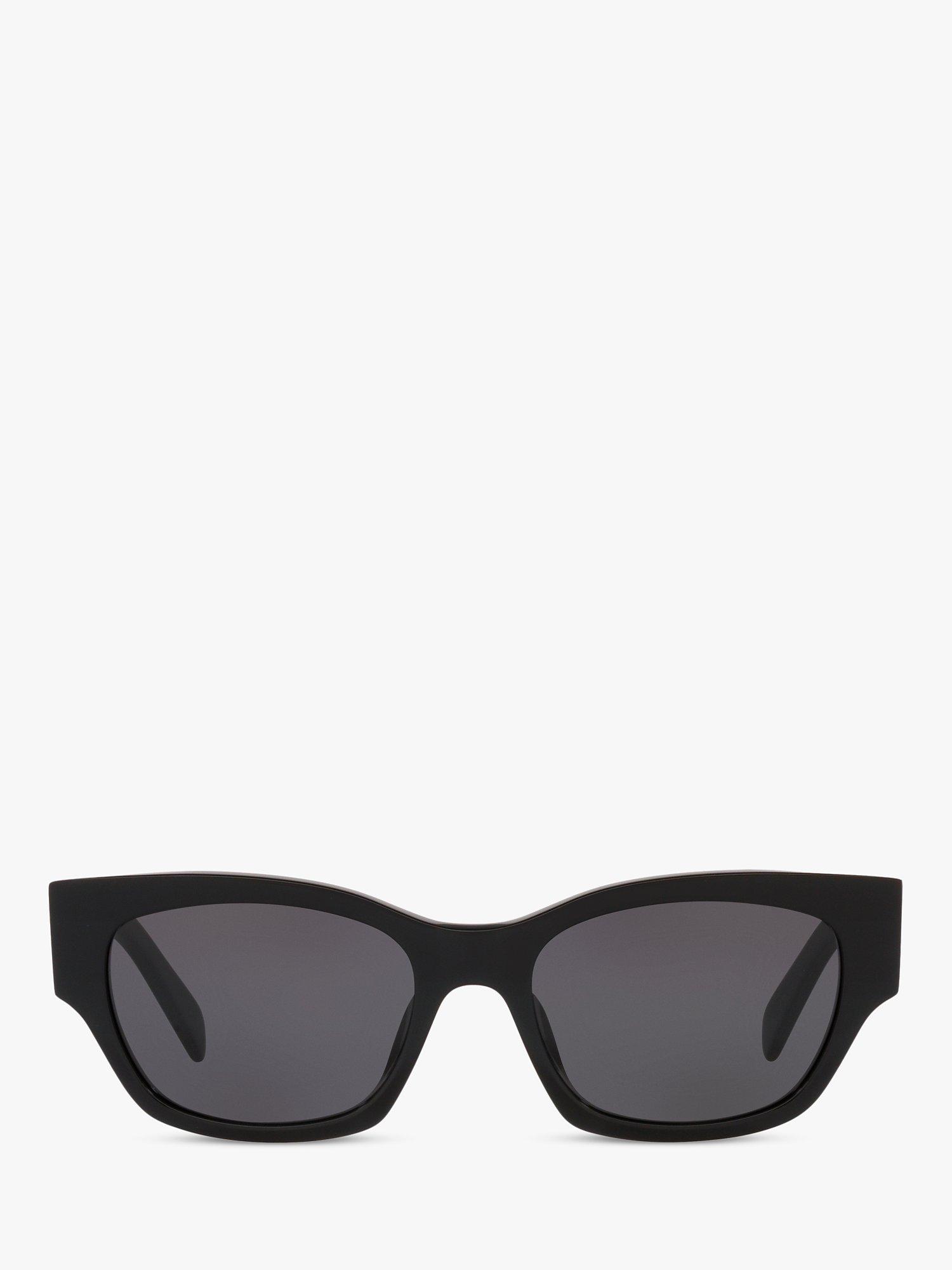 Product image 3 of 11, which shows Celine CL40197U Women's Cat's Eye Sunglasses, Black/Grey
