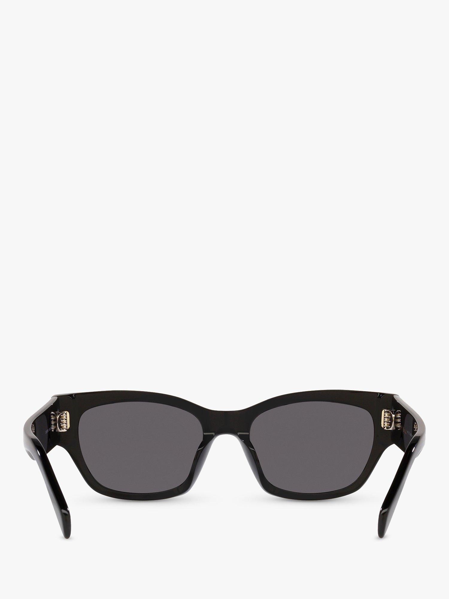 Product image 7 of 11, which shows Celine CL40197U Women's Cat's Eye Sunglasses, Black/Grey