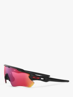 Oakley OO9208 Men's Radar EV Path Wrap Sunglasses - view 2, Matte Black/Red