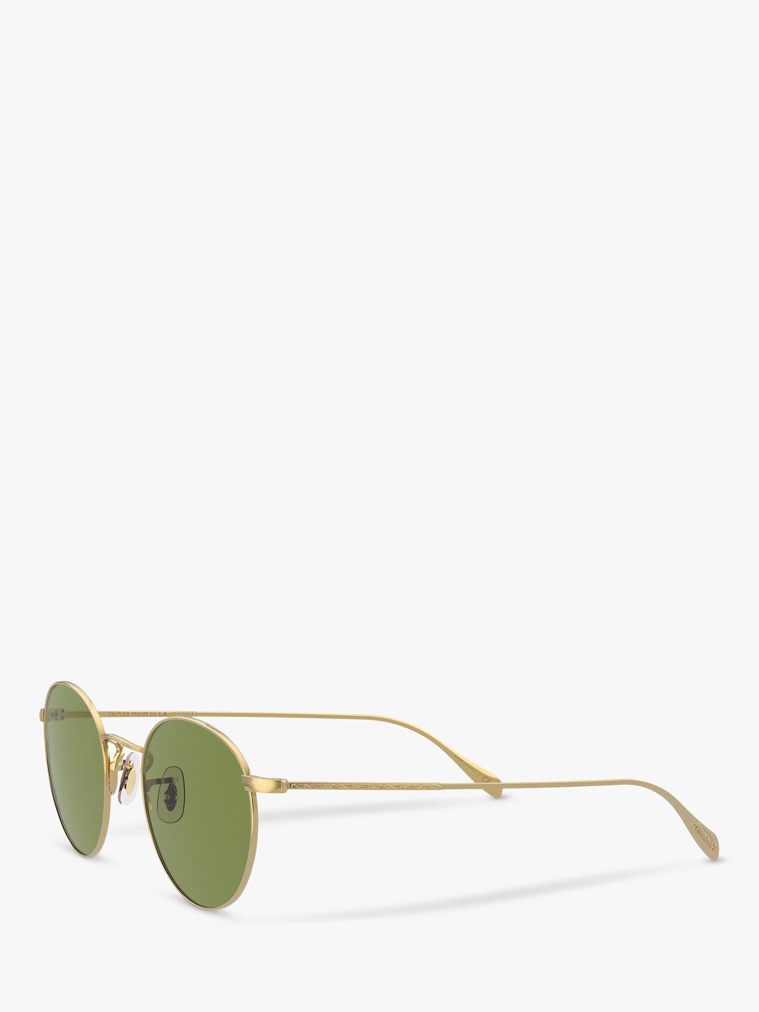 Product image 2 of 11, which shows Oliver Peoples 0OV1186S51455250 Unisex Round Sunglasses, Gold