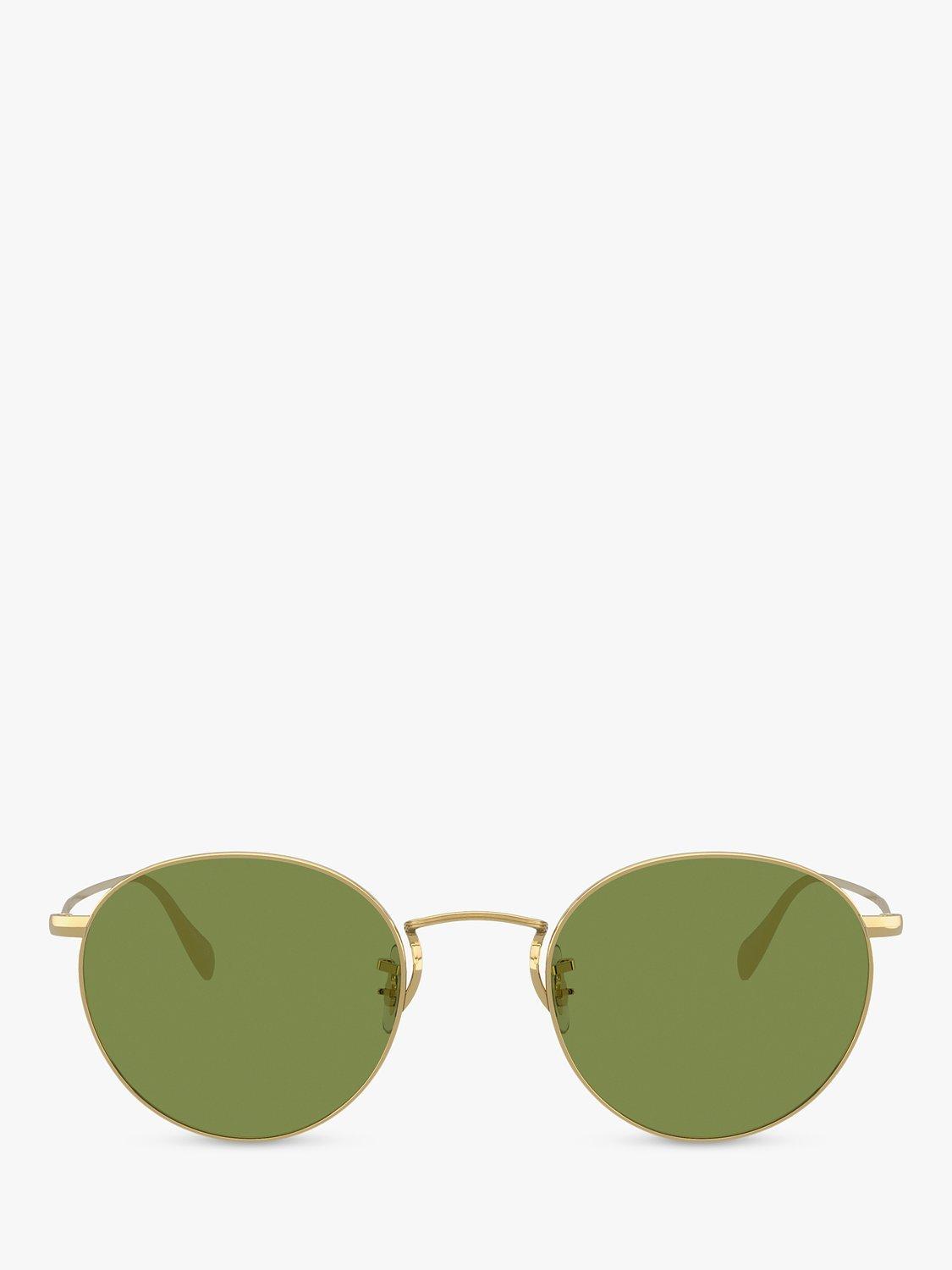 Product image 3 of 11, which shows Oliver Peoples 0OV1186S51455250 Unisex Round Sunglasses, Gold