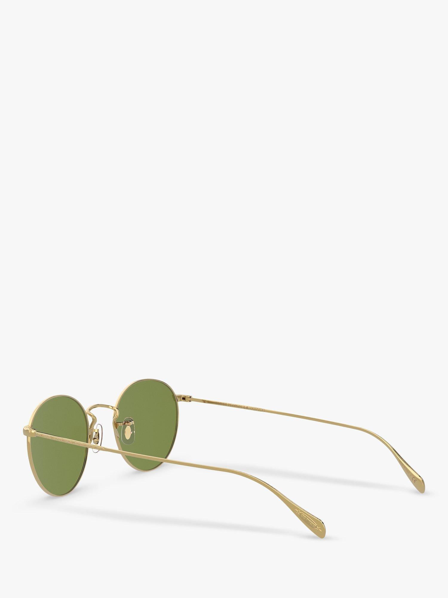 Product image 5 of 11, which shows Oliver Peoples 0OV1186S51455250 Unisex Round Sunglasses, Gold