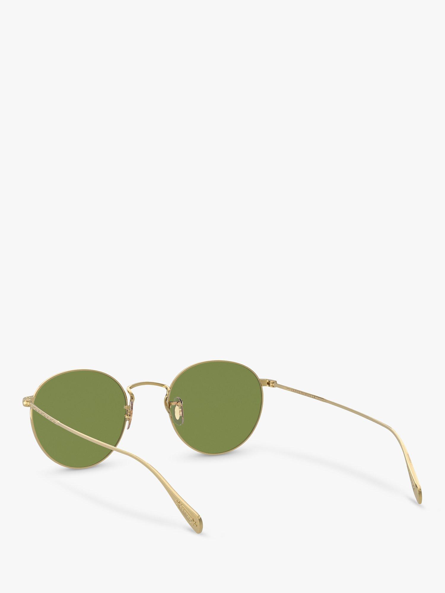 Product image 6 of 11, which shows Oliver Peoples 0OV1186S51455250 Unisex Round Sunglasses, Gold