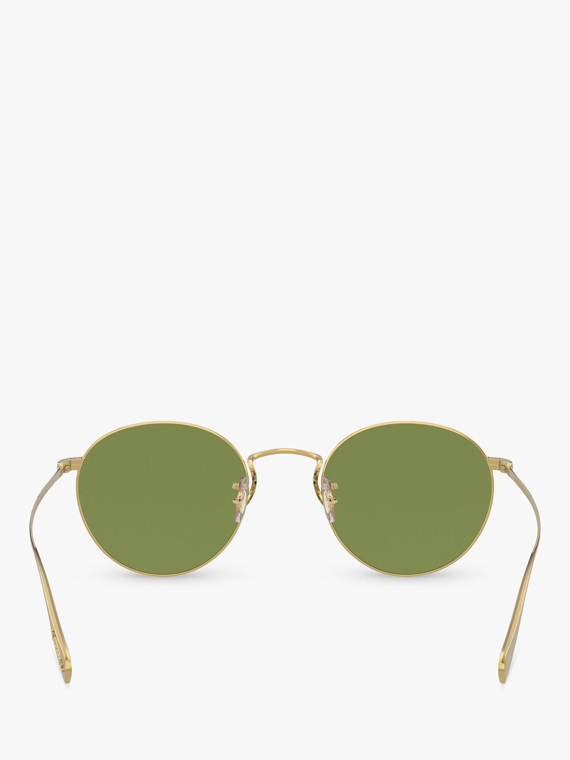 Product image 7 of 11, which shows Oliver Peoples 0OV1186S51455250 Unisex Round Sunglasses, Gold