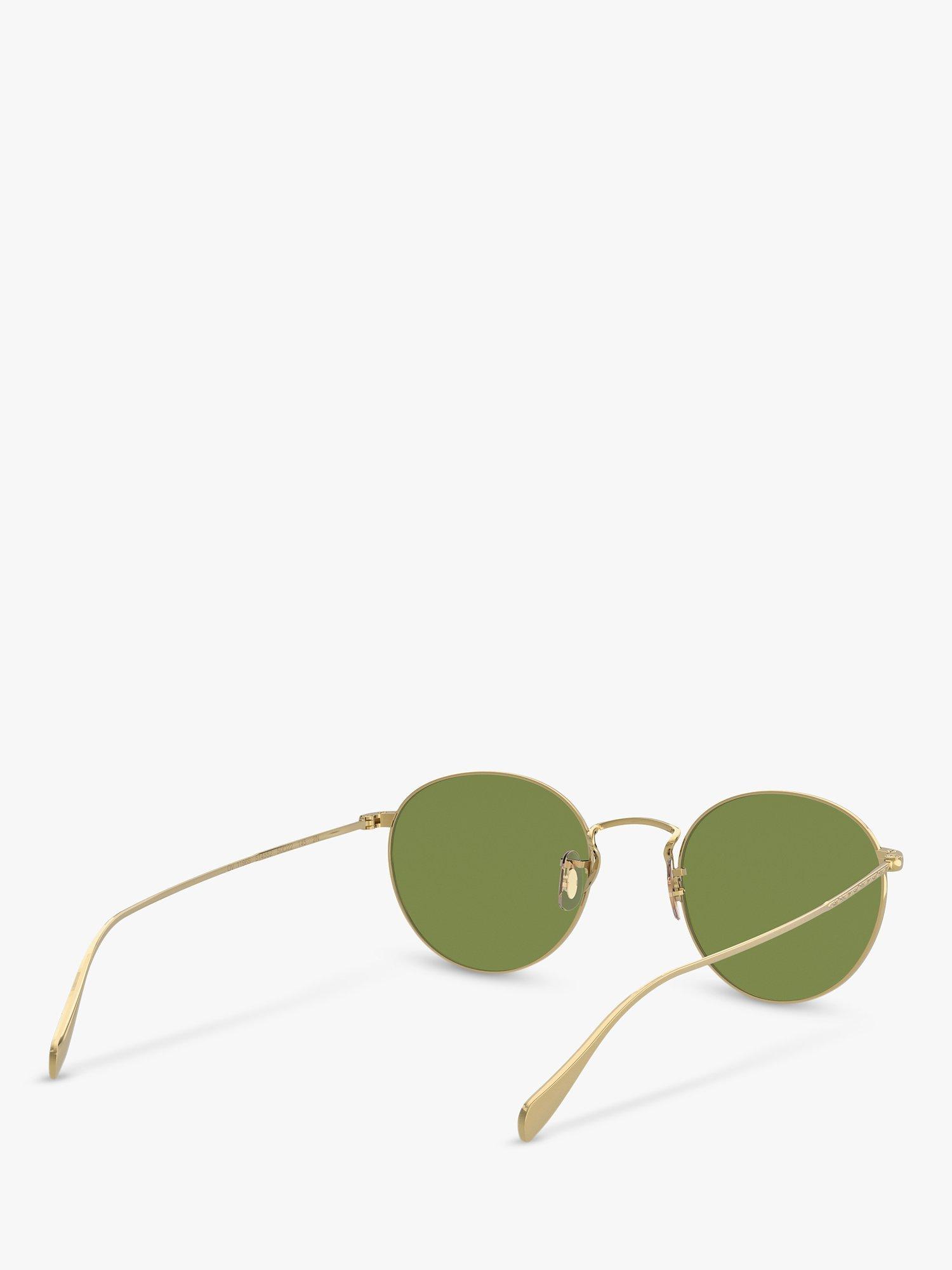 Product image 8 of 11, which shows Oliver Peoples 0OV1186S51455250 Unisex Round Sunglasses, Gold