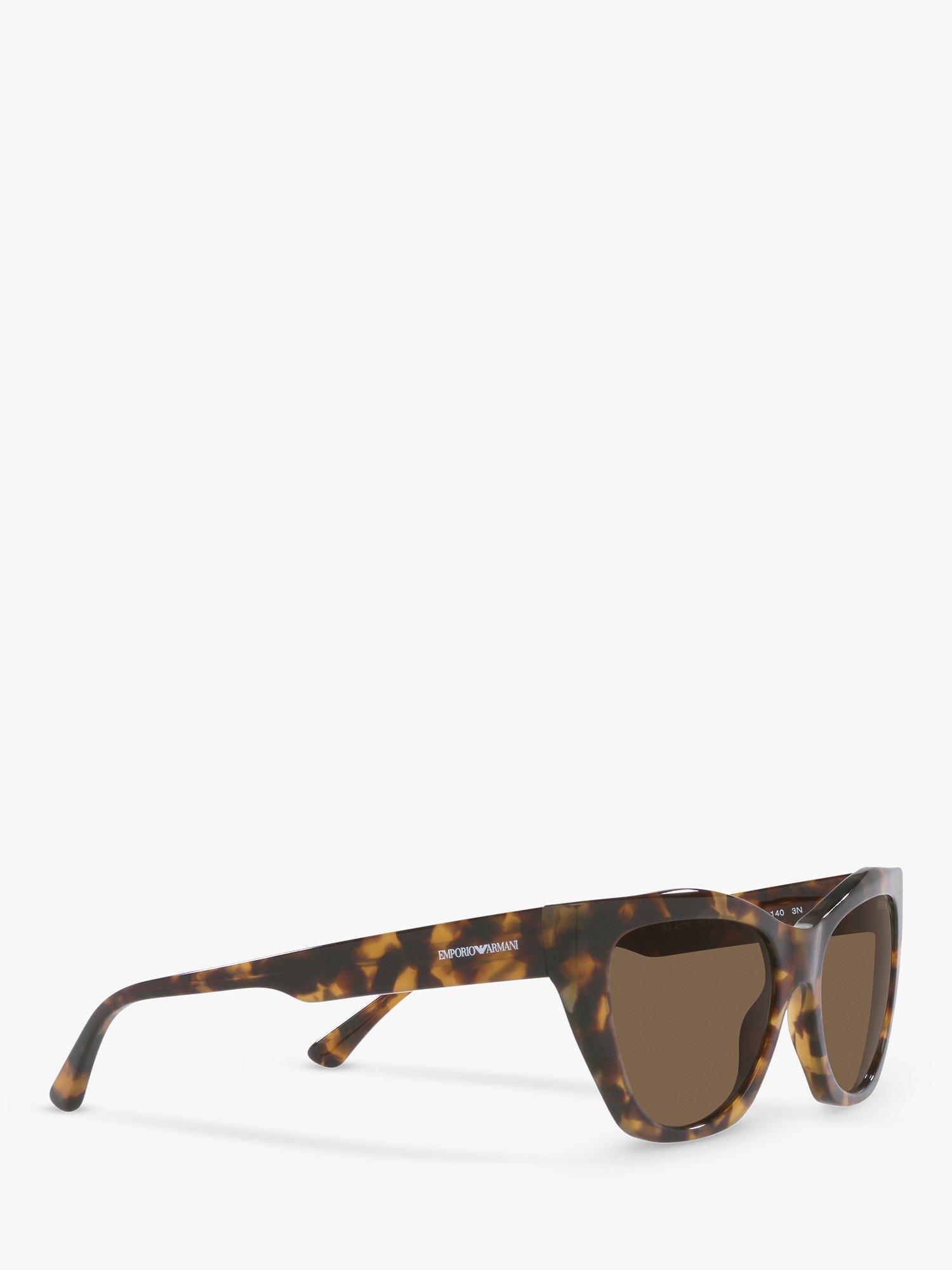 Emporio Armani EA4176 Women's Cat's Eye Sunglasses, Havana/Brown