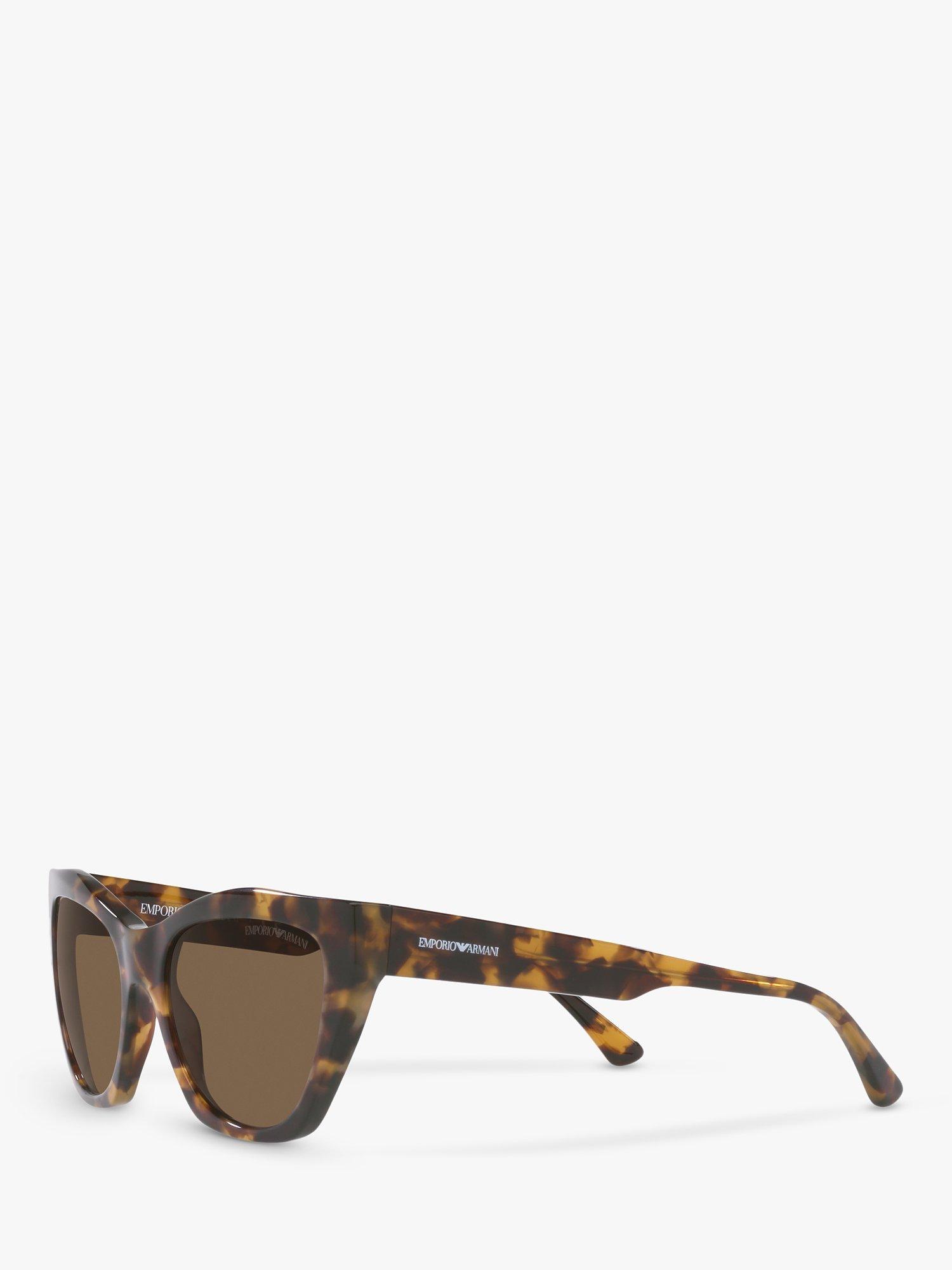 Emporio Armani EA4176 Women's Cat's Eye Sunglasses, Havana/Brown