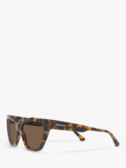 Emporio Armani EA4176 Women's Cat's Eye Sunglasses - view 2, Havana/Brown