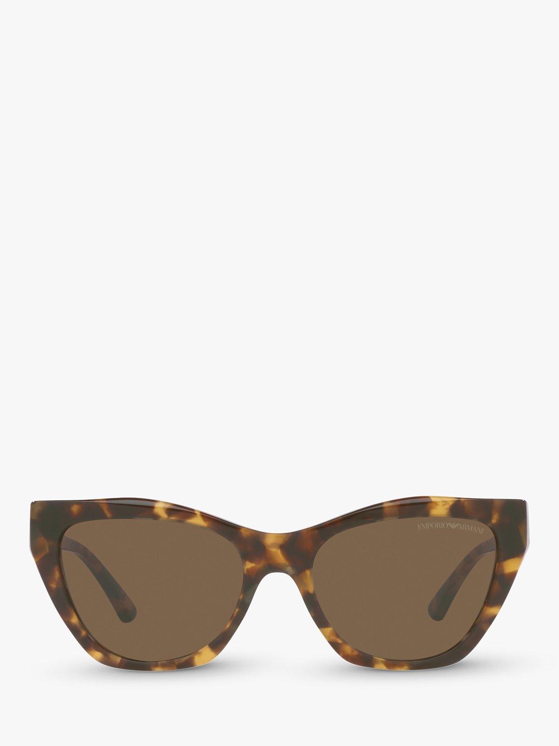 Emporio Armani EA4176 Women's Cat's Eye Sunglasses, Havana/Brown
