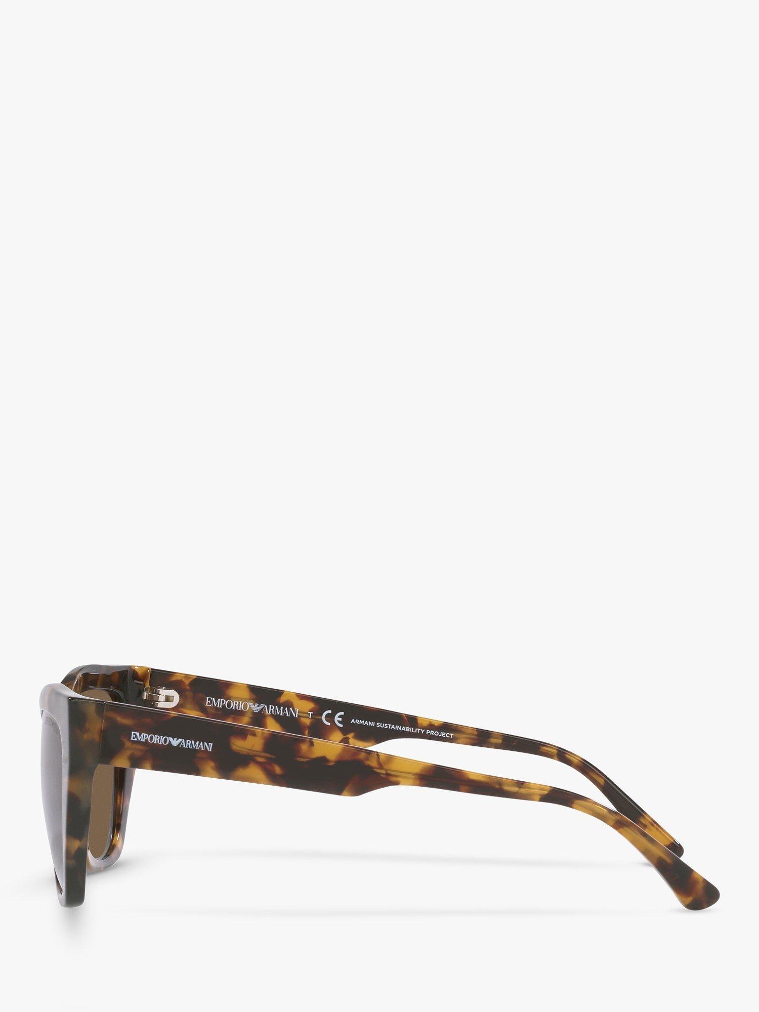 Emporio Armani EA4176 Women's Cat's Eye Sunglasses, Havana/Brown