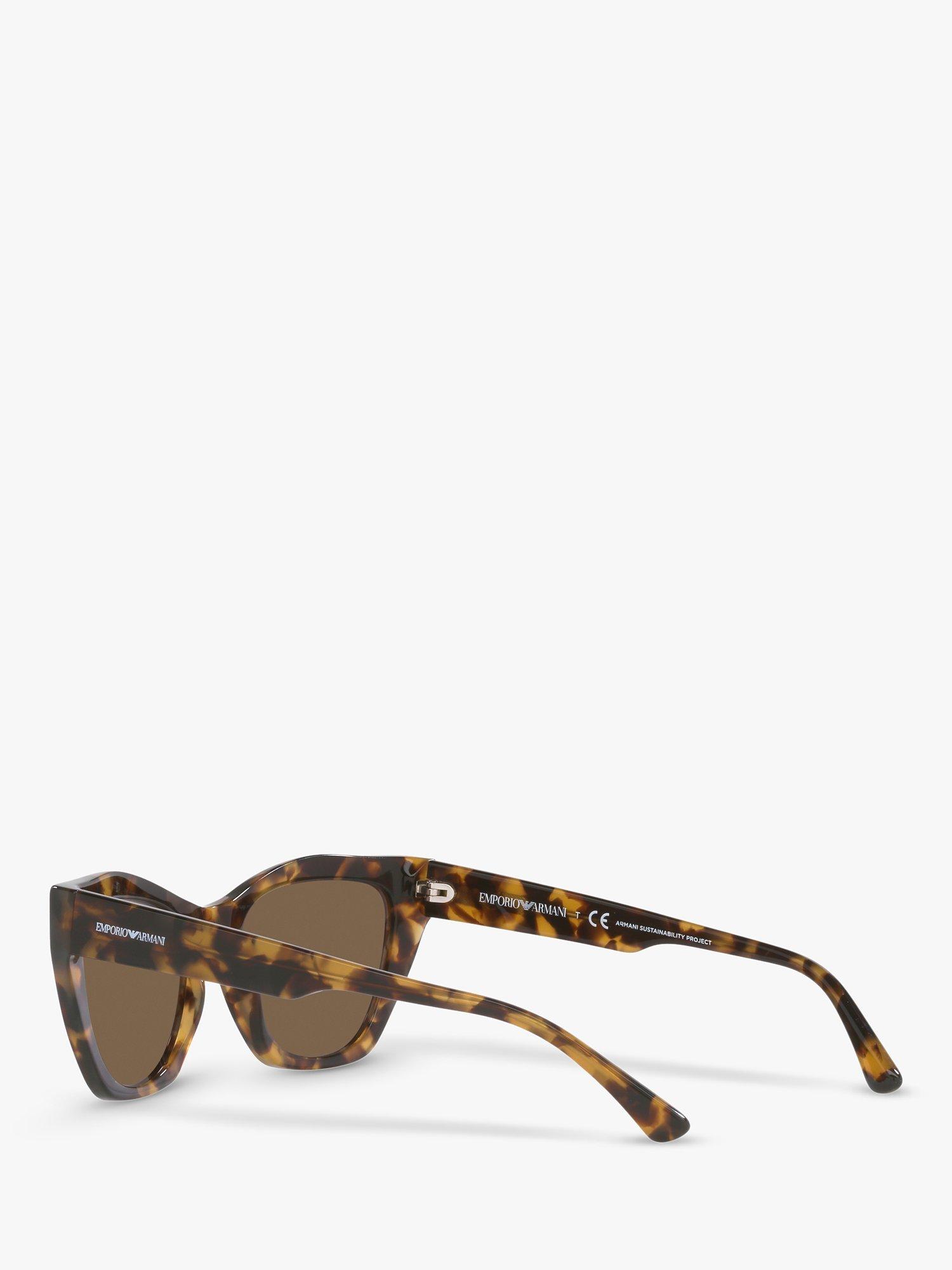 Emporio Armani EA4176 Women's Cat's Eye Sunglasses, Havana/Brown