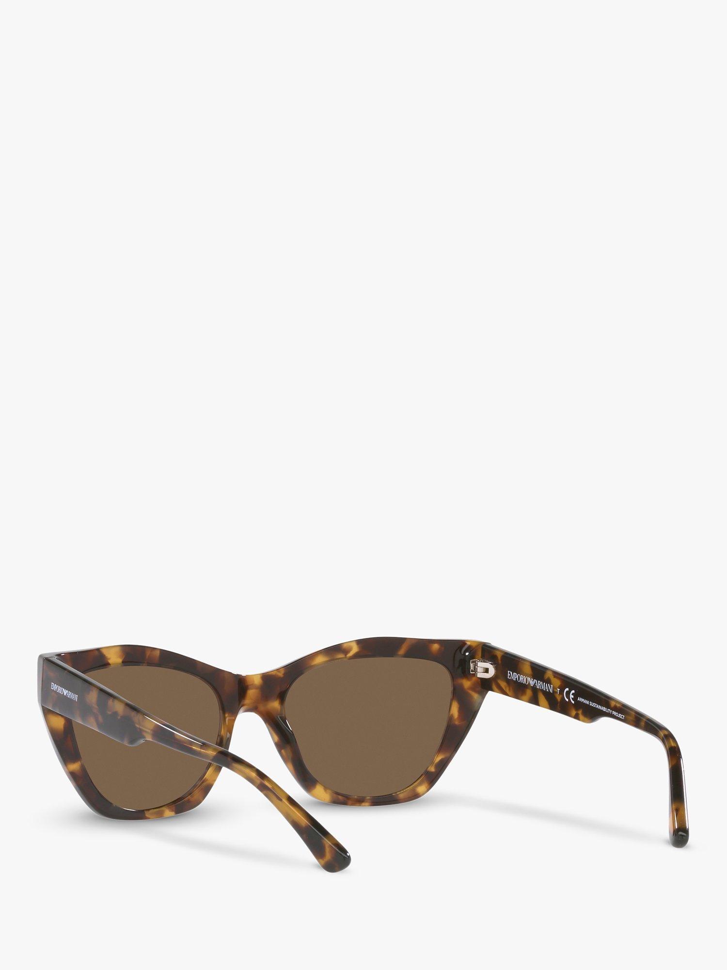 Emporio Armani EA4176 Women's Cat's Eye Sunglasses, Havana/Brown