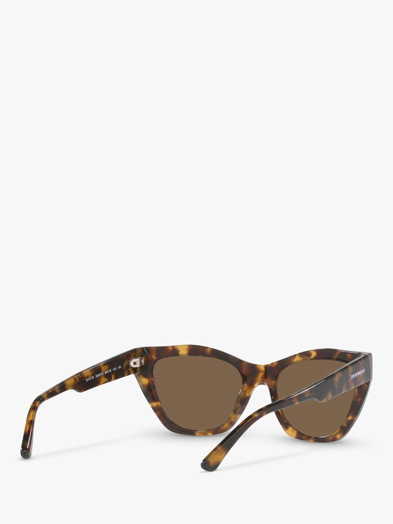 Emporio Armani EA4176 Women's Cat's Eye Sunglasses, Havana/Brown