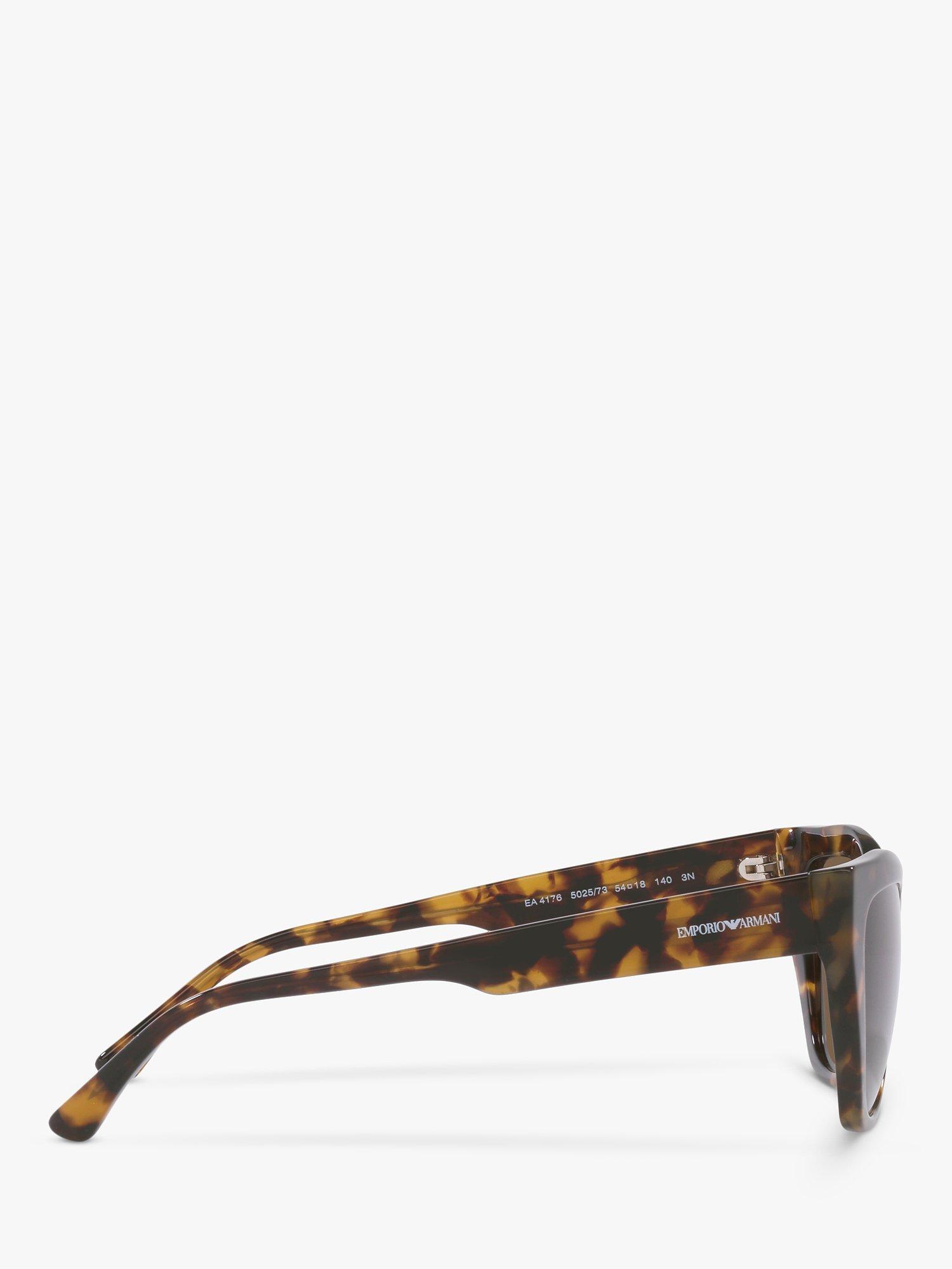 Emporio Armani EA4176 Women's Cat's Eye Sunglasses, Havana/Brown