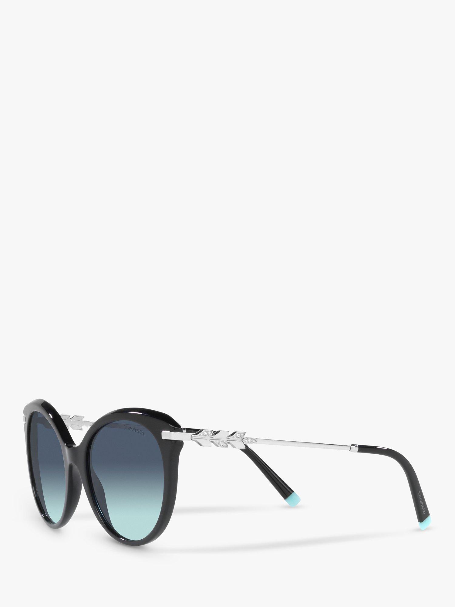 Product image 2 of 11, which shows Tiffany & Co TF4189B Women's Cat's Eye Sunglasses, Black/Blue Gradient