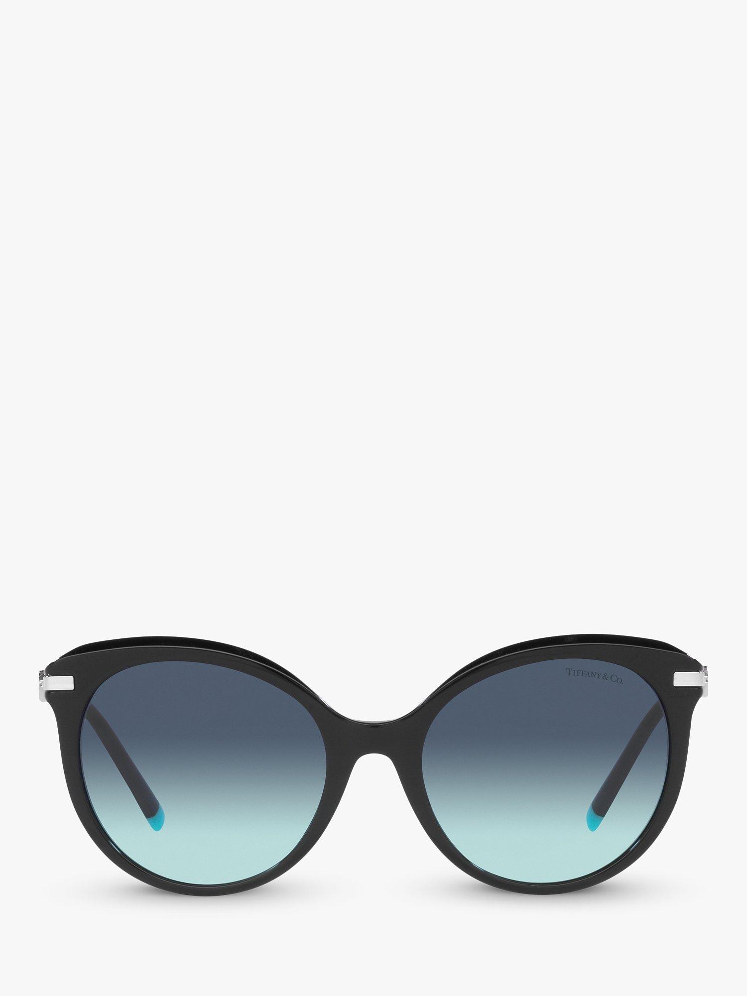 Product image 3 of 11, which shows Tiffany & Co TF4189B Women's Cat's Eye Sunglasses, Black/Blue Gradient