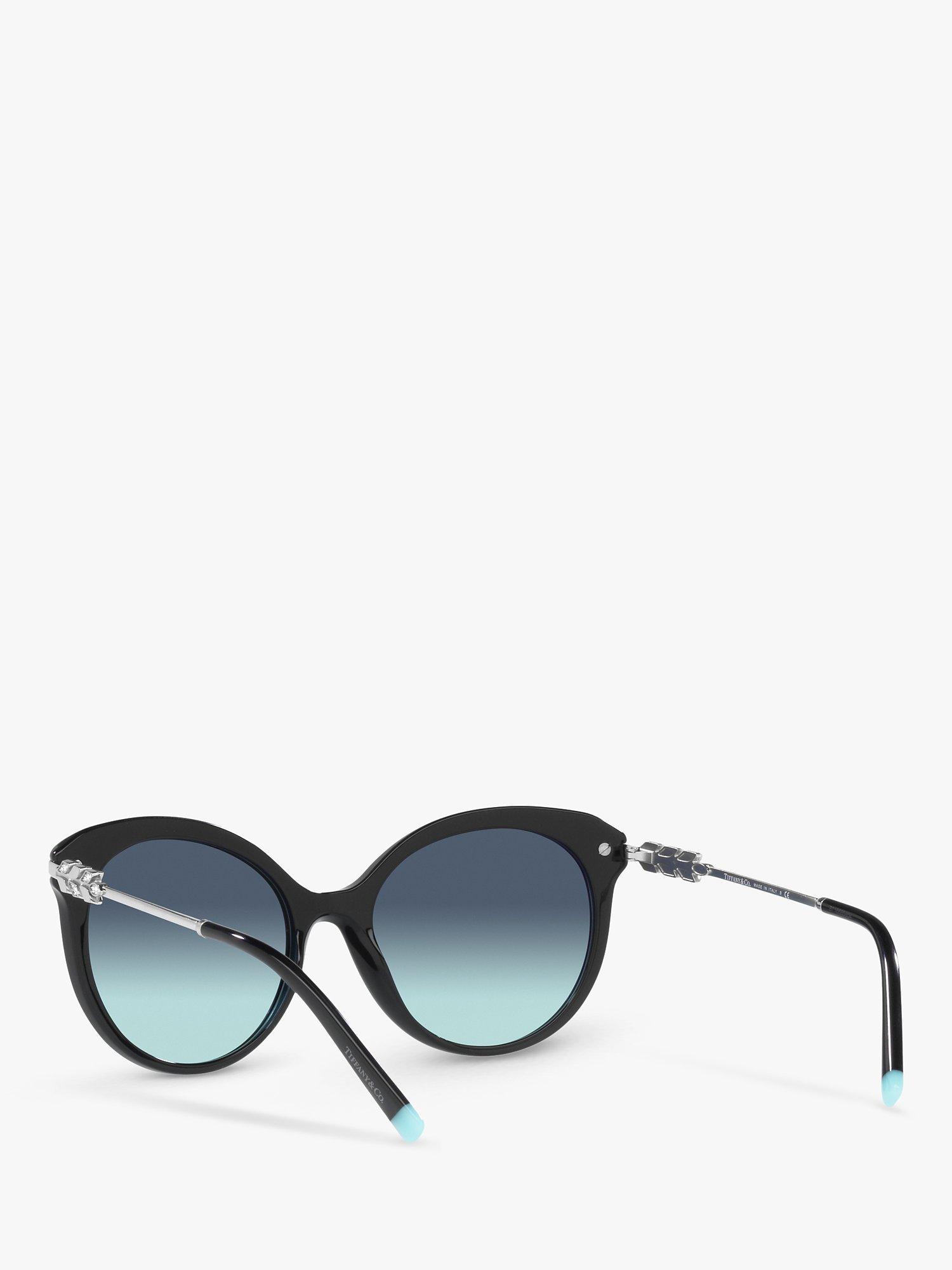 Product image 6 of 11, which shows Tiffany & Co TF4189B Women's Cat's Eye Sunglasses, Black/Blue Gradient