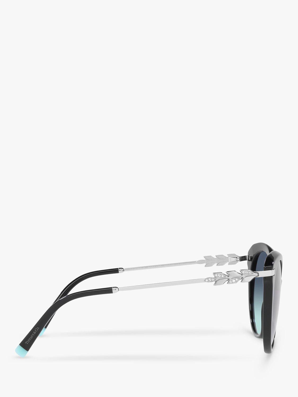 Product image 10 of 11, which shows Tiffany & Co TF4189B Women's Cat's Eye Sunglasses, Black/Blue Gradient