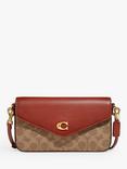 Coach Wyn Signature Cross Body Bag, Rust/Tan